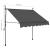 Copertină retractabilă manual cu LED, antracit, 150 cm GartenMobel Dekor