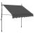 Copertină retractabilă manual cu LED, antracit, 150 cm GartenMobel Dekor