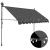Copertină retractabilă manual cu LED, antracit, 250 cm GartenMobel Dekor