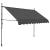 Copertină retractabilă manual cu LED, antracit, 250 cm GartenMobel Dekor