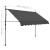 Copertină retractabilă manual cu LED, antracit, 300 cm GartenMobel Dekor