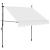 Copertină retractabilă manual cu LED, crem, 150 cm GartenMobel Dekor