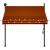 Copertină retractabilă manual cu LED, portocaliu & maro, 200 cm GartenMobel Dekor