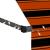 Copertină retractabilă manual cu LED, portocaliu & maro, 200 cm GartenMobel Dekor