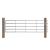Poartă de câmp cu 5 bare, argintiu, (115-300) x 90 cm, oțel  GartenMobel Dekor