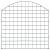Set gard de grădină arcuit, verde, 77,5 x 78,5 cm GartenMobel Dekor