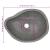 Chiuvetă din piatră de râu, 37-46 cm, oval GartenMobel Dekor
