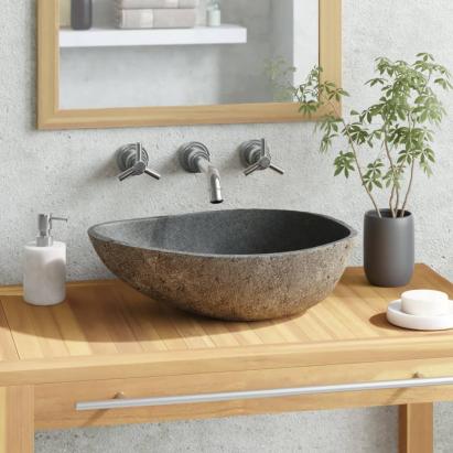 Chiuvetă din piatră de râu, 37-46 cm, oval GartenMobel Dekor