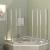 Cabină de baie, 120 x 140 cm, sticlă securizată, transparent GartenMobel Dekor