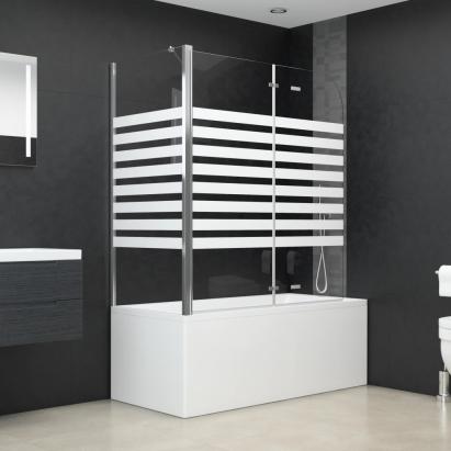Cabină de baie, 120x68x130 cm, benzi din sticlă securizată GartenMobel Dekor