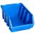 Cutii de depozitare stivuibile, 20 buc., albastru, plastic GartenMobel Dekor