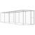 Cușcă pentru pisici, 6x1,5x1,5 m, oțel galvanizat GartenMobel Dekor
