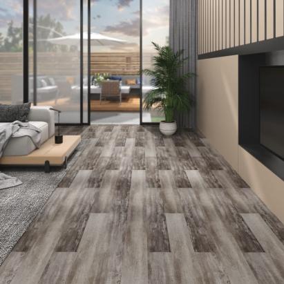 Plăci pardoseală autoadezive lemn maro mat 5,02 m² PVC 2 mm GartenMobel Dekor