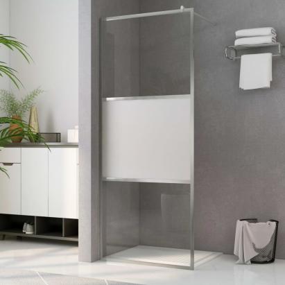 Paravan de duș walk-in, 100 x 195 cm, sticlă ESG semi-mată GartenMobel Dekor