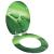 Capac WC închidere silențioasă, verde, MDF, model picătură apă GartenMobel Dekor