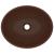 Chiuvetă de lux, maro mat, 40 x 33 cm, ceramică, formă ovală GartenMobel Dekor