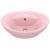 Chiuvetă lux cu preaplin, roz mat, 58,5x39 cm ceramică, oval GartenMobel Dekor