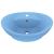 Chiuvetă lux cu preaplin, bleu mat, 58,5x39 cm, ceramică, oval GartenMobel Dekor