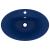 Chiuvetă lux preaplin albastru mat 58,5x39 cm ceramică oval GartenMobel Dekor
