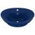 Chiuvetă lux preaplin albastru mat 58,5x39 cm ceramică oval GartenMobel Dekor
