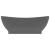 Chiuvetă lux cu preaplin gri închis mat 58,5x39cm ceramică oval  GartenMobel Dekor