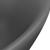Chiuvetă lux cu preaplin gri închis mat 58,5x39cm ceramică oval  GartenMobel Dekor