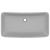 Chiuvetă dreptunghiulară lux gri deschis mat 71x38 cm ceramică GartenMobel Dekor