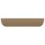 Chiuvetă dreptunghiulară de lux, crem mat, 71x38 cm, ceramică GartenMobel Dekor