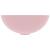 Chiuvetă de baie, roz mat, ceramică, rotund GartenMobel Dekor