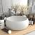 Chiuvetă de baie lux alb mat 40x15 cm ceramică rotund GartenMobel Dekor