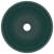 Chiuvetă baie lux verde închis mat 40x15 cm ceramică rotund GartenMobel Dekor