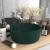 Chiuvetă baie lux verde închis mat 40x15 cm ceramică rotund GartenMobel Dekor