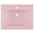 Chiuvetă baie lux orificiu robinet roz mat 60x46 cm ceramică GartenMobel Dekor