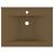 Chiuvetă baie lux, orificiu robinet crem mat 60x46 cm ceramică GartenMobel Dekor