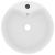 Chiuvetă de lux cu preaplin, alb mat, 36 x 13 cm, ceramică GartenMobel Dekor
