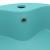 Chiuvetă de lux cu preaplin verde deschis mat 36x13 cm ceramică GartenMobel Dekor