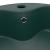 Chiuvetă de lux cu preaplin verde închis mat 36x13 cm ceramică GartenMobel Dekor