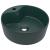 Chiuvetă de lux cu preaplin verde închis mat 36x13 cm ceramică GartenMobel Dekor
