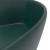 Chiuvetă de lux cu preaplin verde închis mat 36x13 cm ceramică GartenMobel Dekor