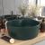 Chiuvetă de lux cu preaplin verde închis mat 36x13 cm ceramică GartenMobel Dekor