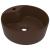 Chiuvetă de lux cu preaplin, maro închis mat, 36x13cm, ceramică GartenMobel Dekor