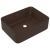 Chiuvetă de baie lux, maro deschis mat, 41x30x12 cm, ceramică GartenMobel Dekor