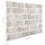Panouri de perete 3D model cărămidă, gri deschis, 11 buc., EPS GartenMobel Dekor