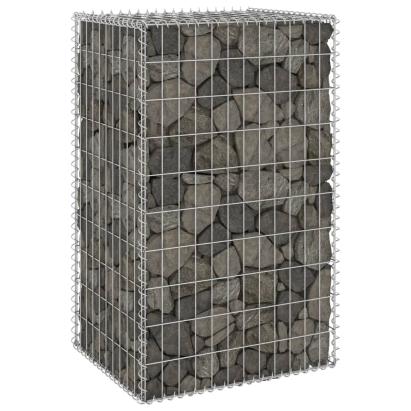 Perete gabion cu capace, 60 x 50 x 100 cm, oțel galvanizat GartenMobel Dekor