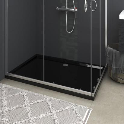 Cădiță de duș dreptunghiulară din ABS, negru, 80x120 cm GartenMobel Dekor