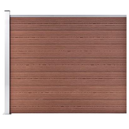Panou de gard, maro, 175 x 146 cm, WPC GartenMobel Dekor