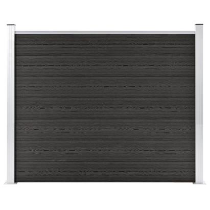 Panou de gard, gri, 180x146 cm, WPC GartenMobel Dekor
