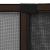 Plasă insecte extensibilă pentru ferestre maro (100-193)x75 cm GartenMobel Dekor