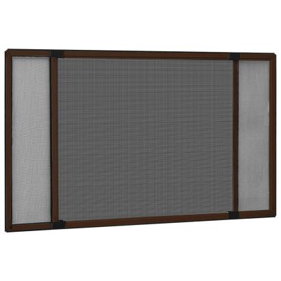 Plasă insecte extensibilă pentru ferestre maro (100-193)x75 cm GartenMobel Dekor