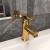 Robinet chiuvetă de baie, auriu, 130x176 mm GartenMobel Dekor